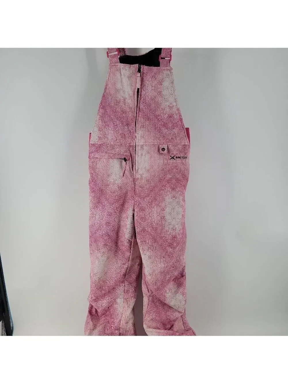 Arctix Youth Ski Bib Overalls Pink Insulated Snow Pants Girls L